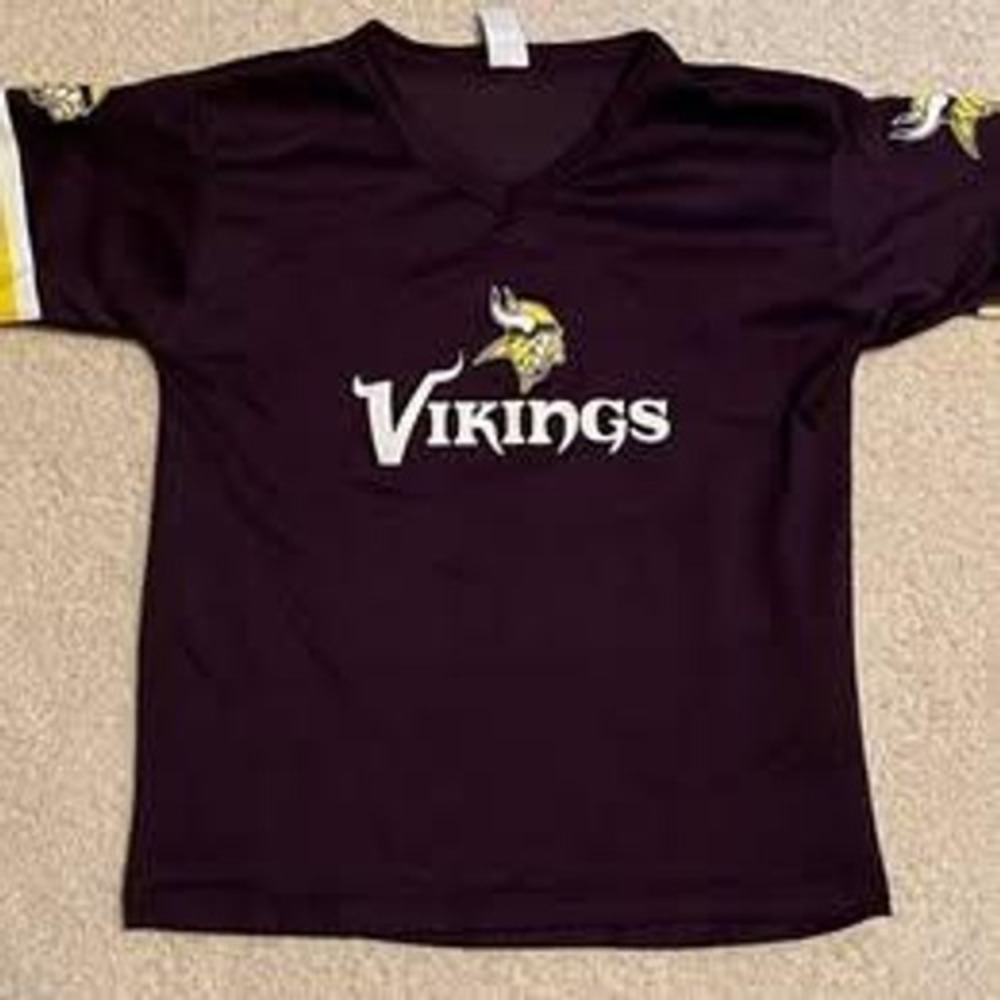 Kids Vintage Franklin Minnesota Vikings NFL Football Jersey Youth S